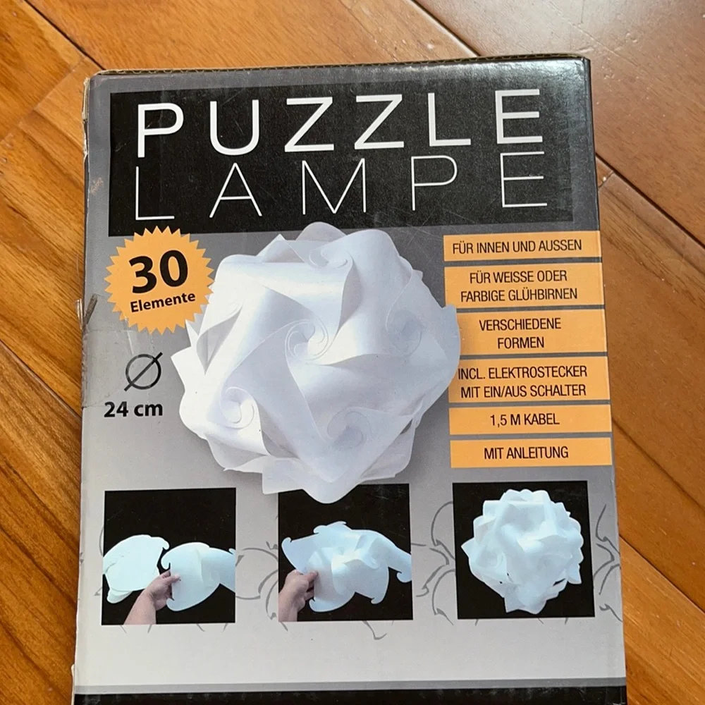 Pendant lamp Puzzle lamp DIY kit